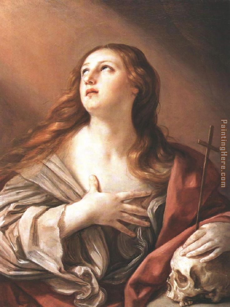 The Penitent Magdalene By Guido Reni